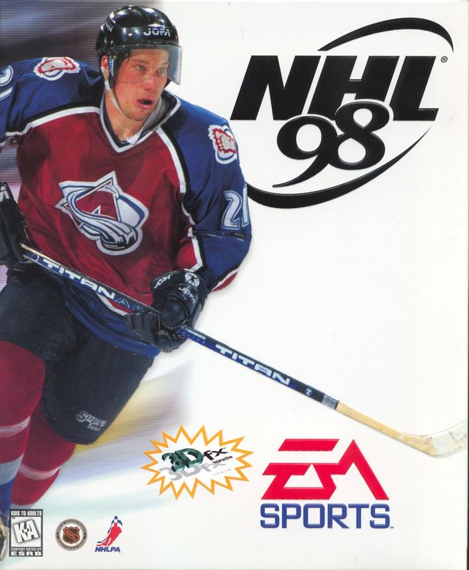 NHL 98 box art for Sega Genesis